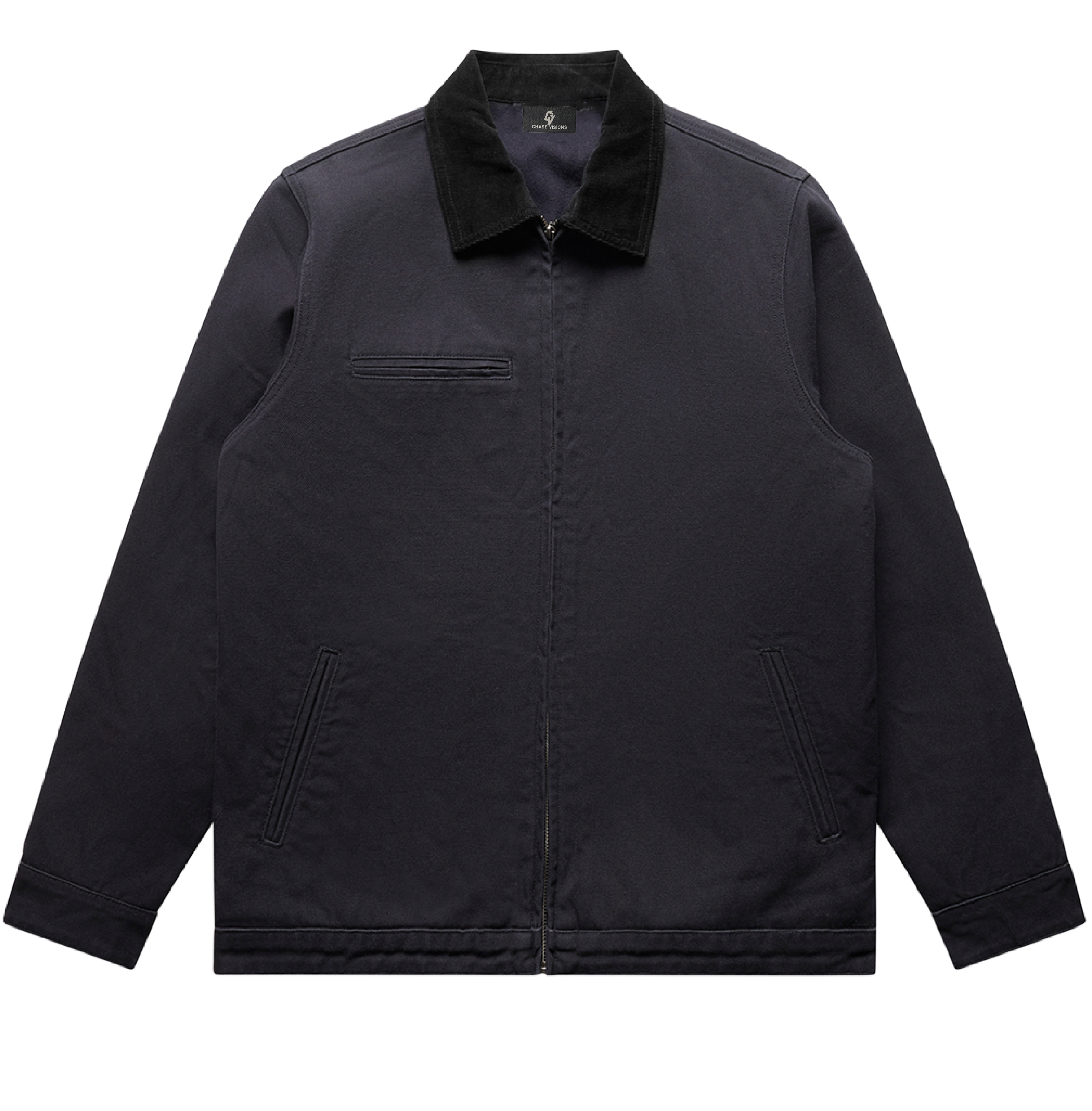 CV Zip Jacket with Contrast Collar