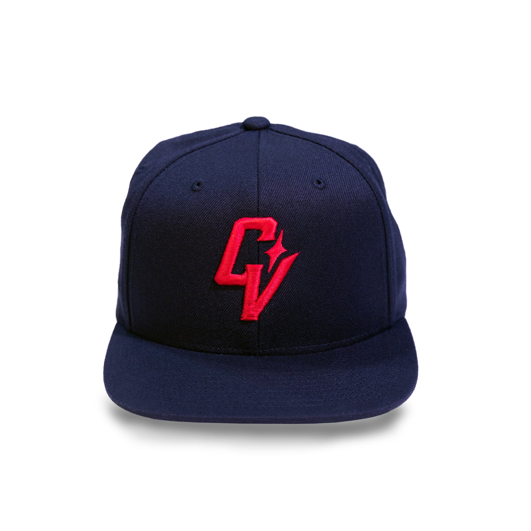 CV LOGO FITTED - BLK/ RED