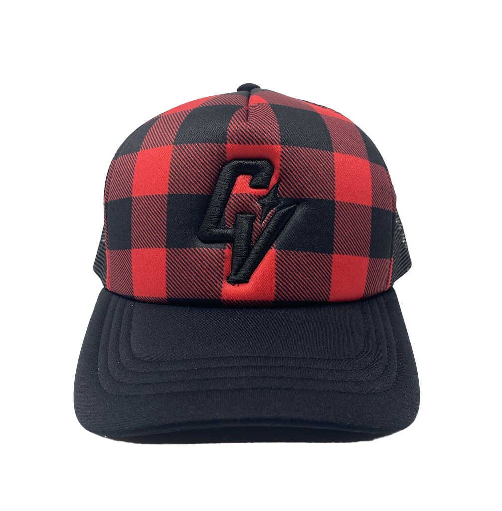 CV Checkered Trucker Hat