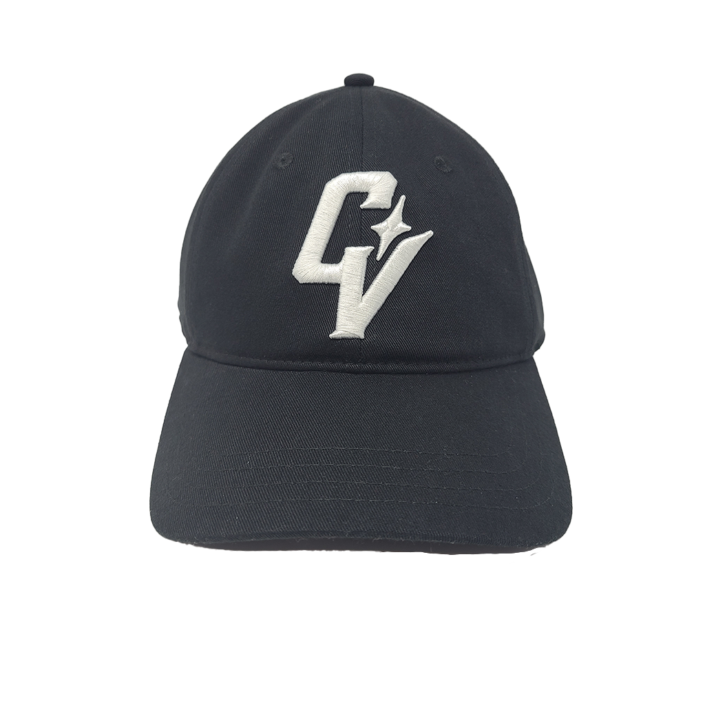 CV LOGO BASEBALL CAP - BLK